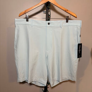Men's Walter Hagen Flat Front Shorts‎ Waist 40 Light Blue
